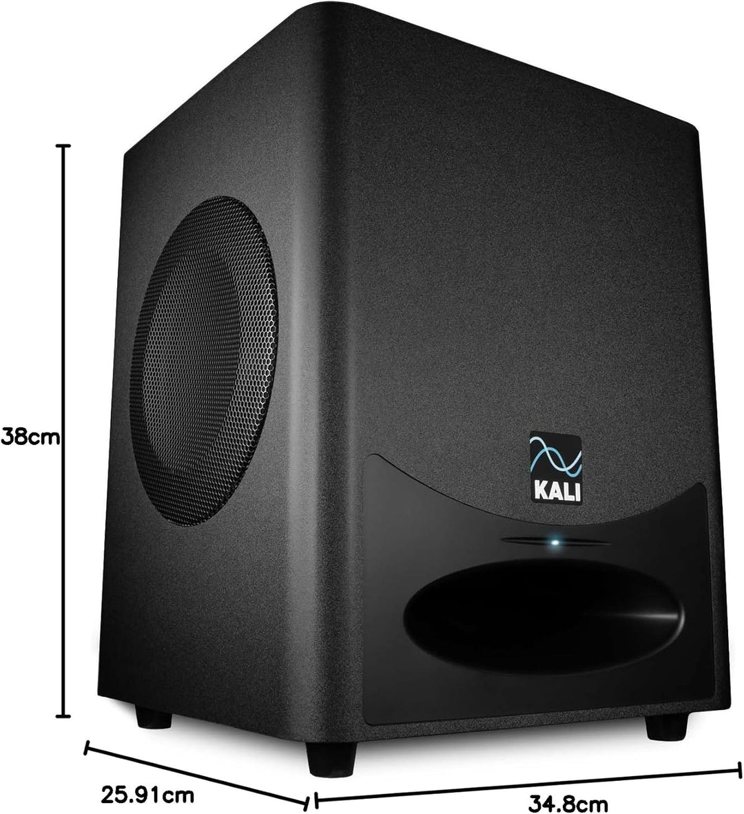Kali Audio WS-6.2, aktiver Studio-Subwoofer (doppelter 6,5-Zoll-Langhub-Tieftöner, platzsparendes Pr