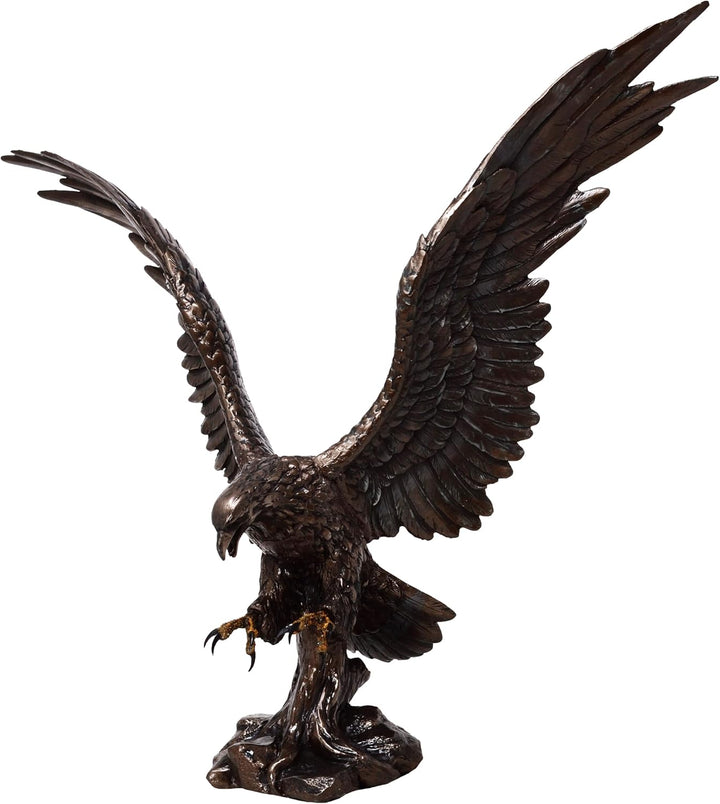MC Dekofigur bronziert - Adler Wings of Glory - Bronzefigur Figur Deko In-/Outdoor