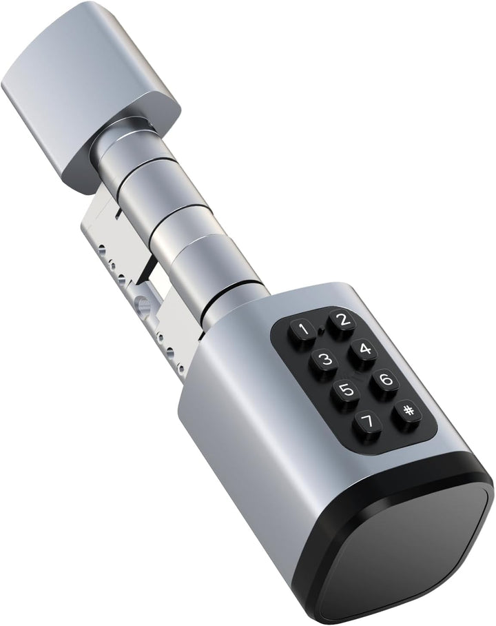 AVATTO Smart Türschloss mit Fingerabdruck & Passwort für 60-90mm Türen, Elektronischer Schliesszylin