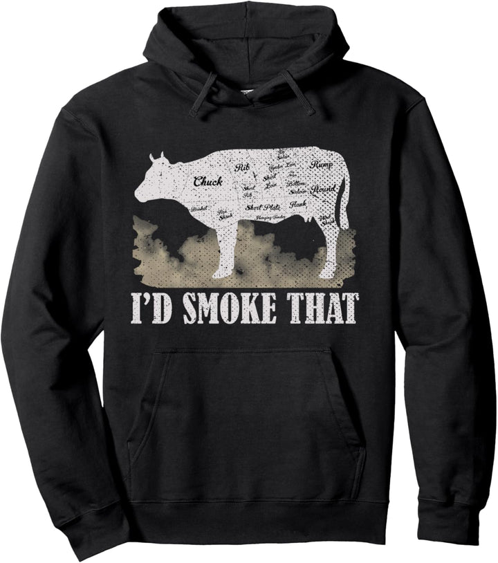 Barbecue Rindfleisch BBQ Grillparty Ich würde das Grillen Pullover Hoodie