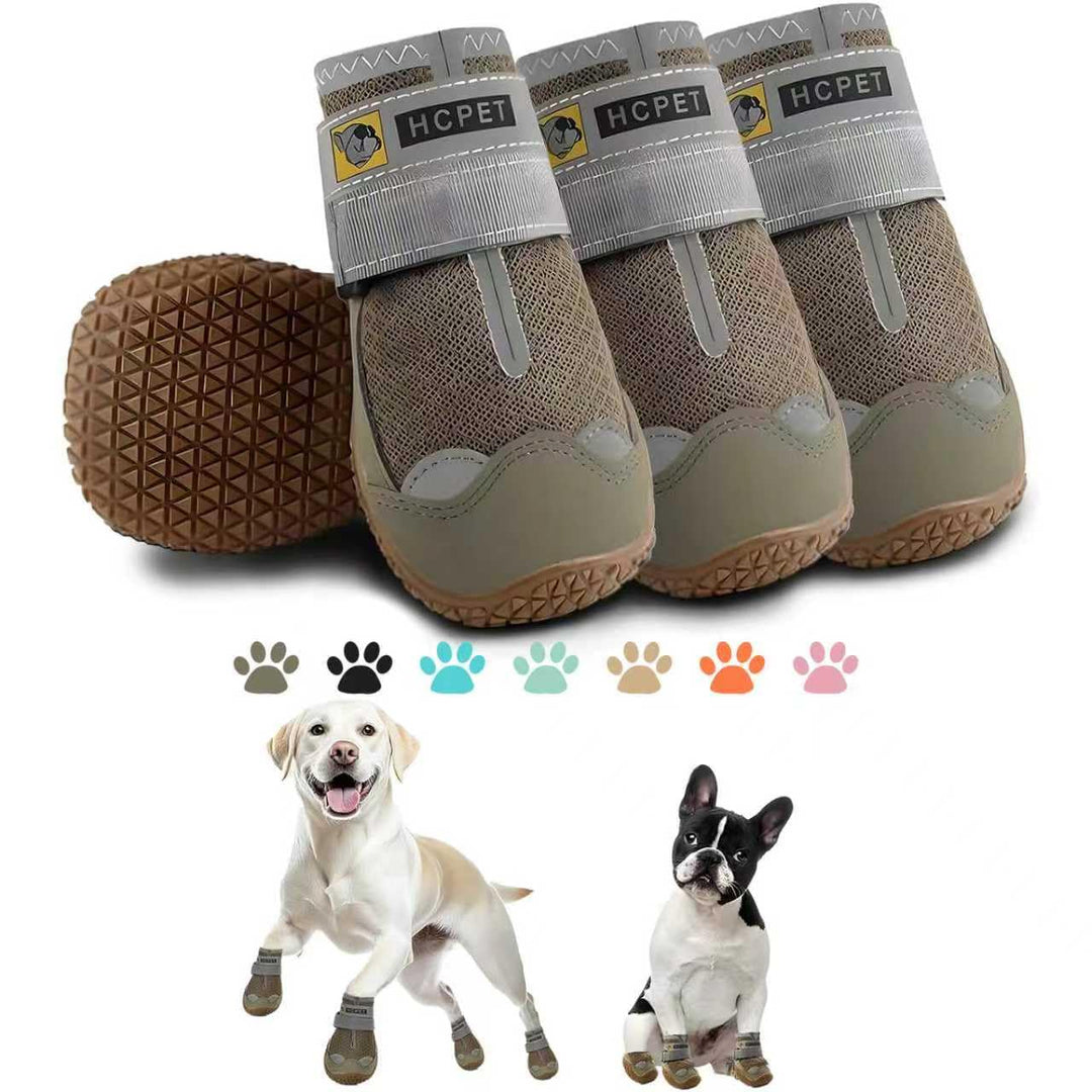 Hcpet Pfotenschutz Hundestiefel, Hundeschuhe Hundeschuhe mit reflektierenden Riemen, Welpenschuhe fü