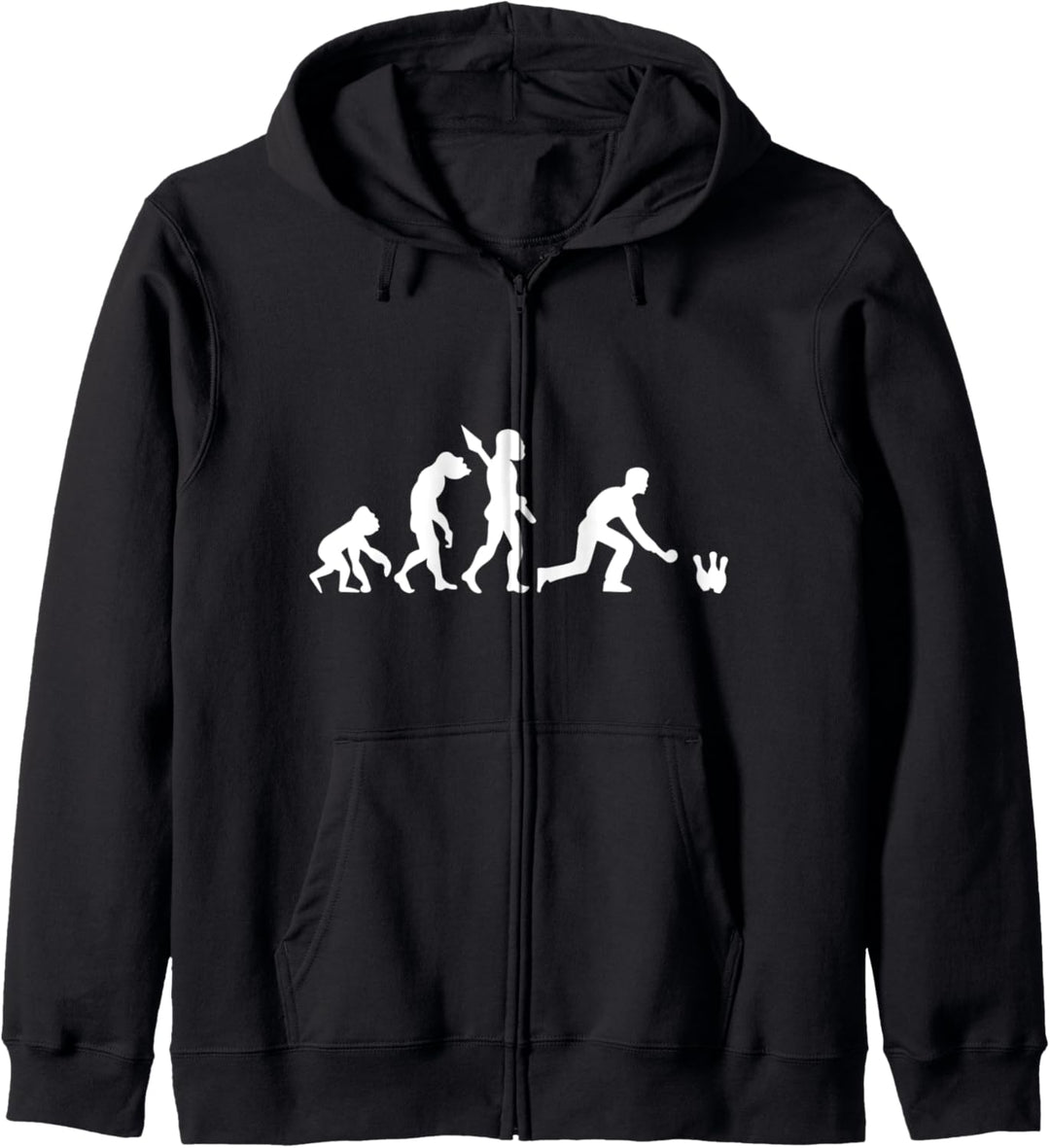 Kegeln Bowling Kegelverein Evolution Kegel Sport Verein Fun Kapuzenjacke