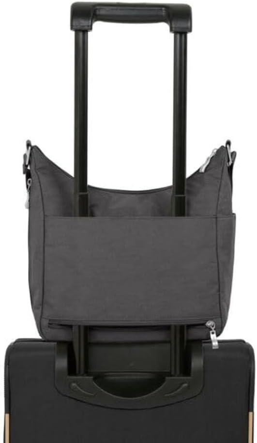 Baggallini Damen Everywhere bagg with überall Tasche mit RFID 34 Charcoal, 34 Charcoal