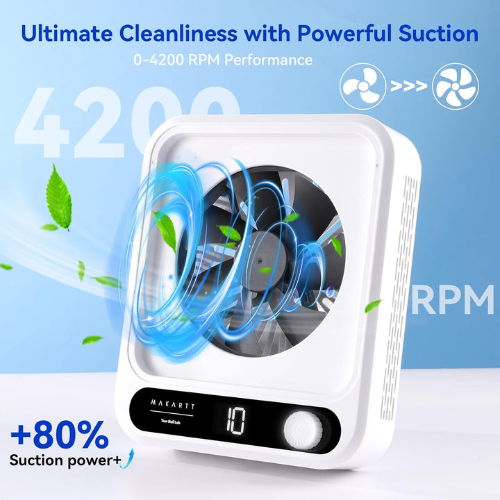 Makartt Nagelstaubsauger - staubabsaugung für nägel Professional Powerful Suction Larina Vacuum Fan