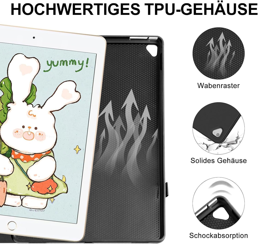 Tastatur für iPad Pro 12.9 2/1 Generation 2017/2015, Hülle mit Tastatur für iPad Pro 12.9 Zoll QWERT