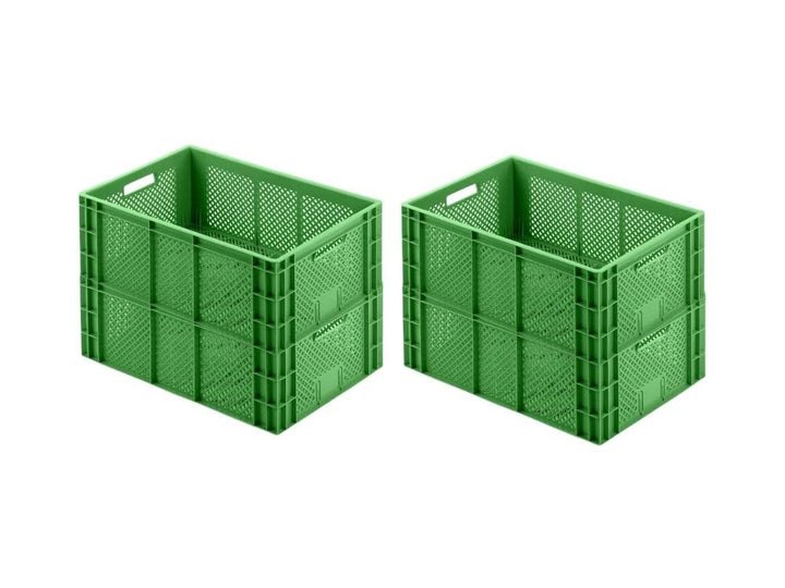 PROREGAL CHEFGASTRO SuperSparSet 4x Eurobehälter Obst- und Gemüsekasten | HxBxT 22x40x60cm | 43 Lite