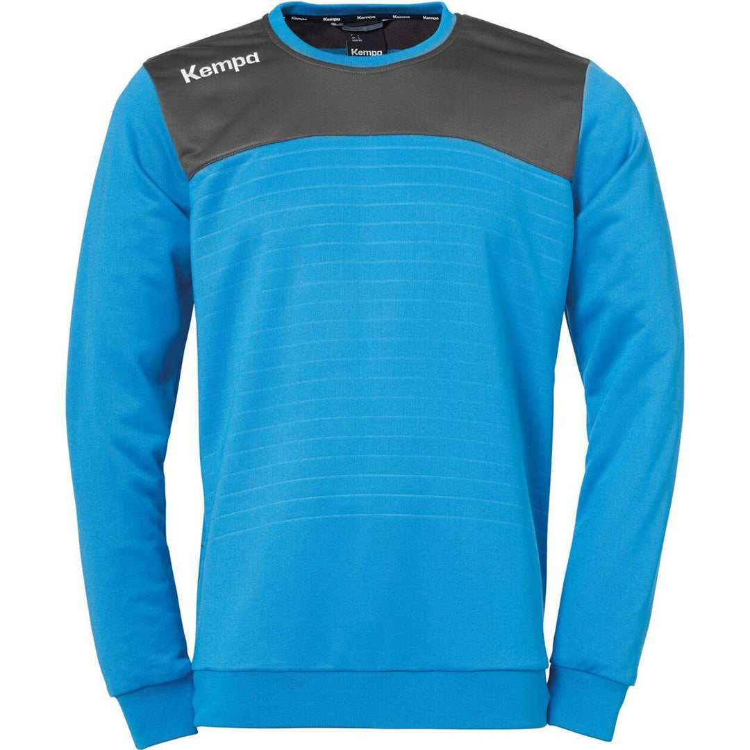 Kempa Herren Emotion 2.0 Training Top Longsleeve, kempablau/Anthra, XXL