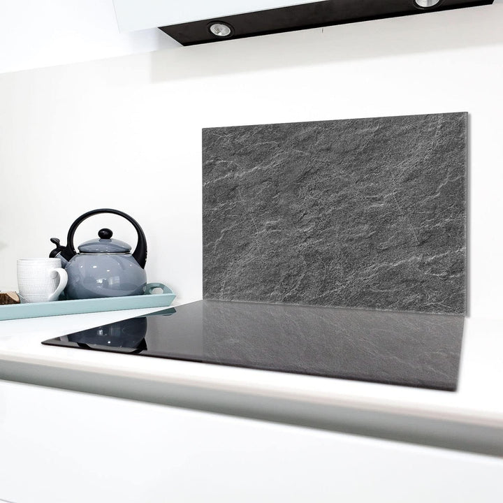 Herdabdeckplatte 80x52 cm 1-teilig Ceranfeldabdeckung Induktion Herdschutz Spritzschutz Glasplatte D