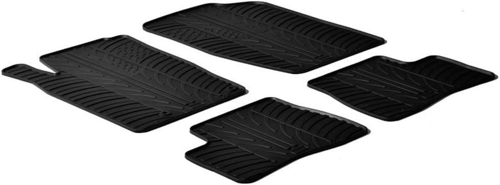 Gledring Satz Gummimatten kompatibel mit Peugeot 206 3/5-türer/SW/206+ 1998- (T Profil 4-teilig)