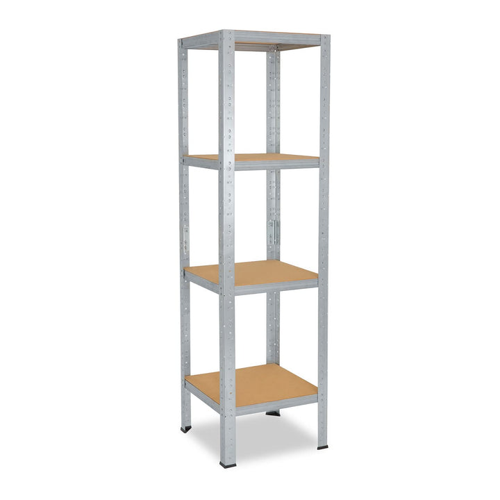 shelfplaza® 155x23x23cm Home Schwerlastregal verzinkt/Metallregal mit 4 Böden/Kellerregal Metall, Ga