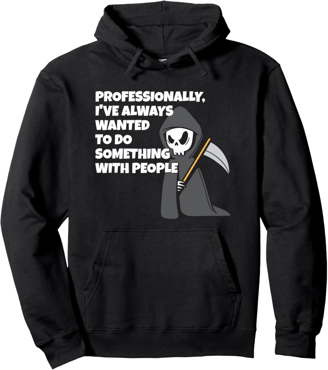 Lustiger Sensenmann Pullover Hoodie