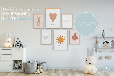 Papierschmiede® Bilder Kinderzimmer Kids Mood Poster Set Welcome Baby, Kinderzimmer Bilder Babyzimme