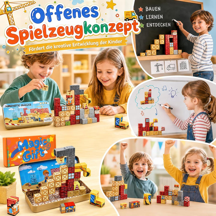 35 Teile Sensorische Magnetische Bausteine für Kinder von 3 bis 10 Jahren 35 Teile Magnetische Baust
