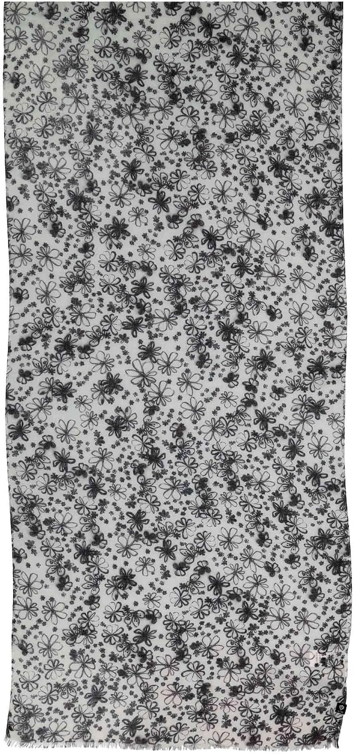 FRAAS Damen Schal mit Blumen-Muster - 50 x 180 cm - nachhaltig aus recyceltem Polyester - Perfekt fü
