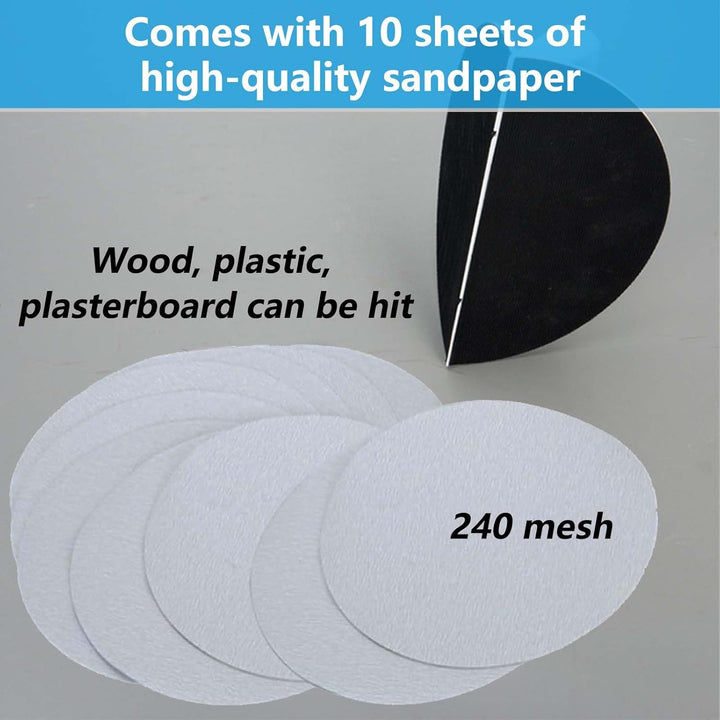 Semi-Circular Angle Sanding Sandpaper Tool, FORMVERSITY Selbstklebendes Schleifpapier Schleifwerkzeu