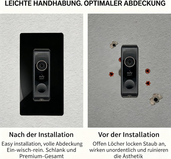 Blende Klingelschild für Eufy Video Doorbell E340 S220 C30 &amp; C31 – Türklingel ZubehörI I Türstation