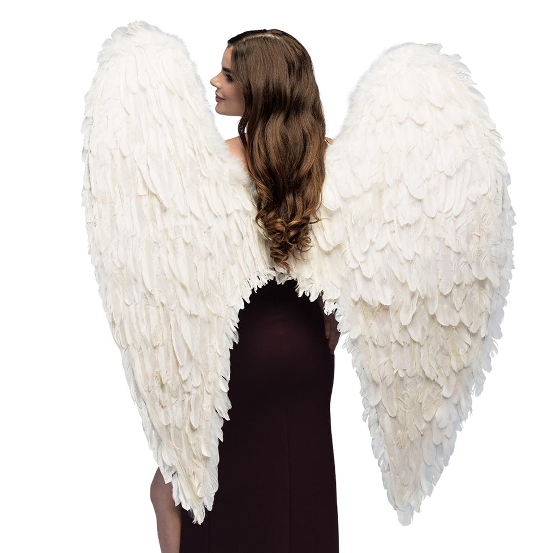Boland - Engel Federflügel, 120 x 120 cm, Angel, Deko, Weihnachten, Valentinstag, Karneval, Fasching