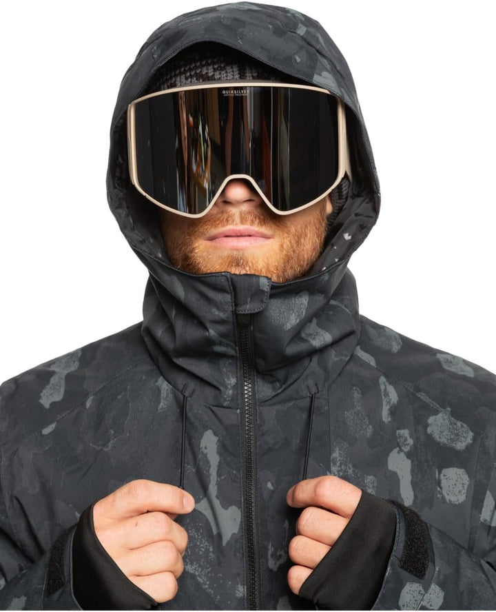 Quiksilver Herren Mission Printed Jk Jacket (1er Pack) S Nature Zoom Dark Shadow, S Nature Zoom Dark