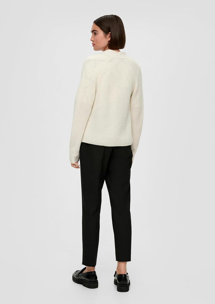s.Oliver Kurzer Cardigan aus Wollmix 46 0700_natur, 46 0700_natur