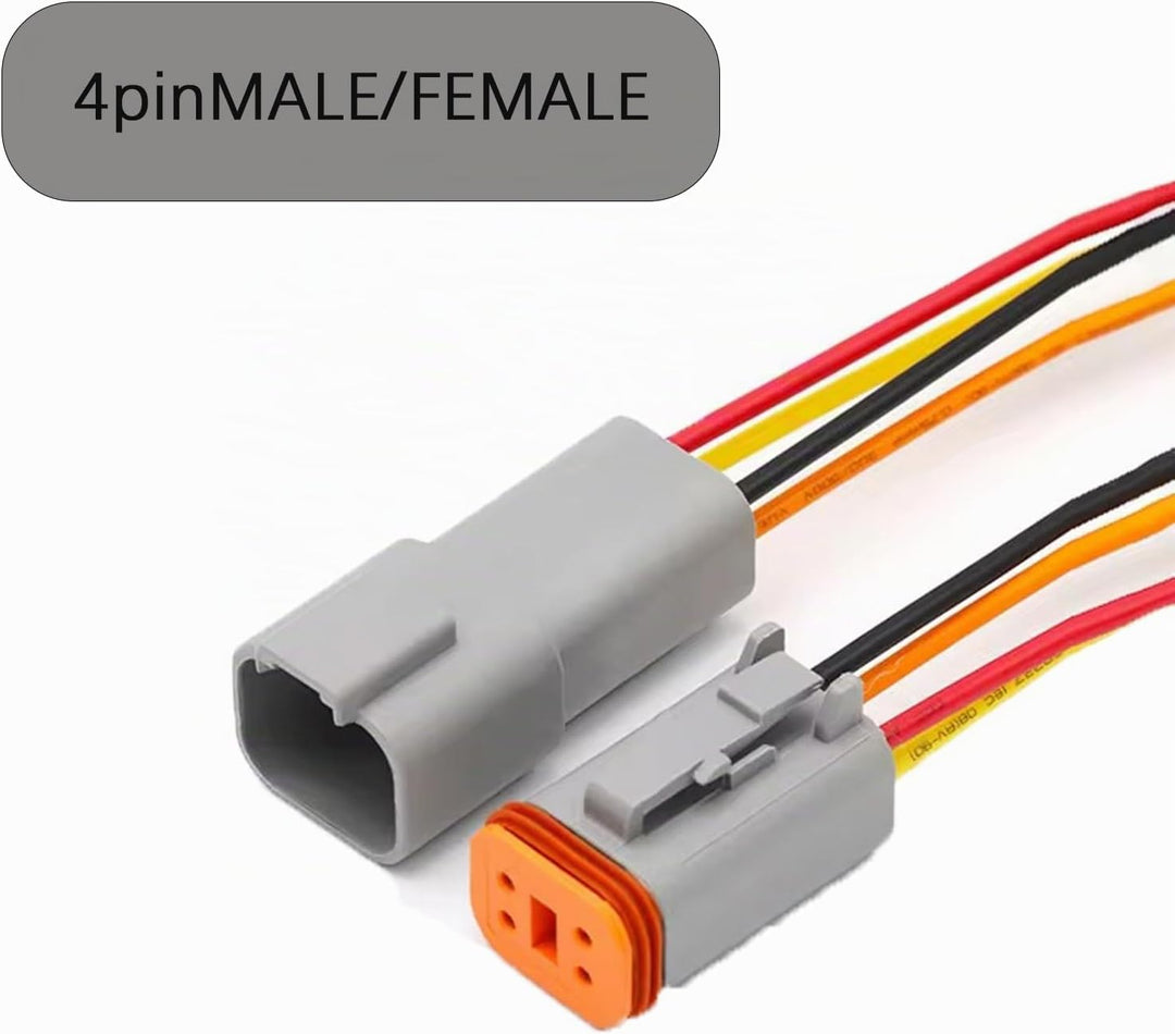 DT Stecker Connectors,Deutscher Stecker KFZ 4 Polig,Steckverbinder Wasserdichter,DT Serie Kabelsteck
