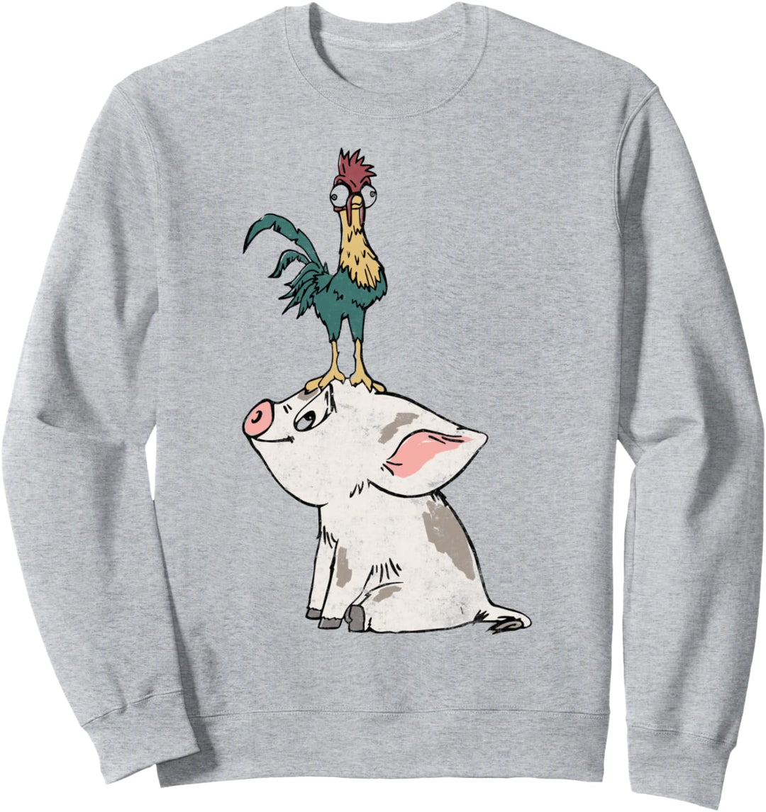 Disney Moana Pua And Hei Hei Portrait Sweatshirt