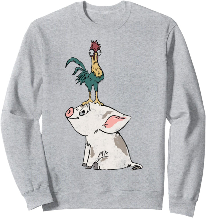 Disney Moana Pua And Hei Hei Portrait Sweatshirt