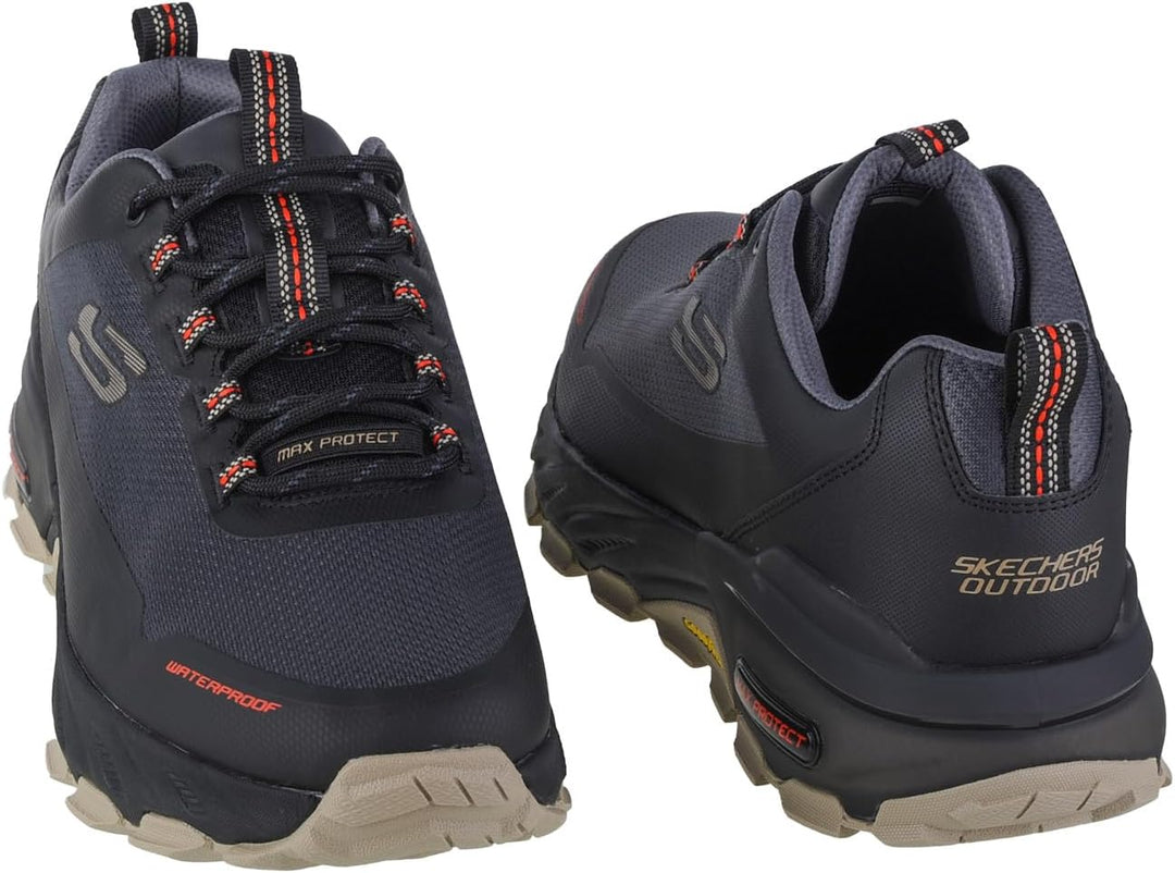Skechers Unisex Max Protect Fast Track Sneakers 42.5 EU Black Synthetic Mesh Multi Trim, 42.5 EU Bla
