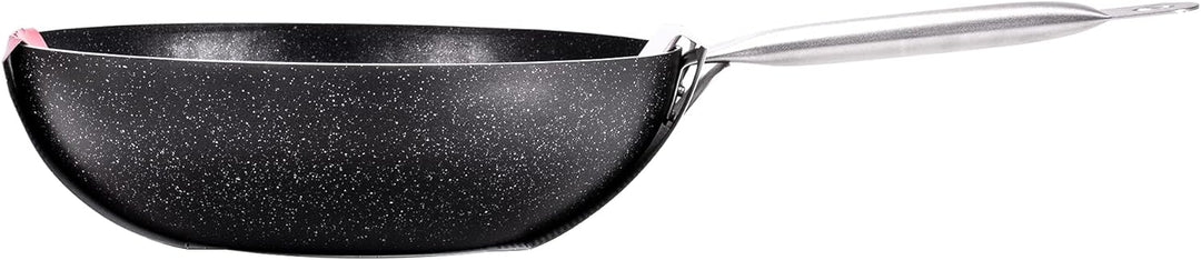 Moneta Etnea Pro Wok 30 cm Edelstahlgriff, Schwarz, 0008654330