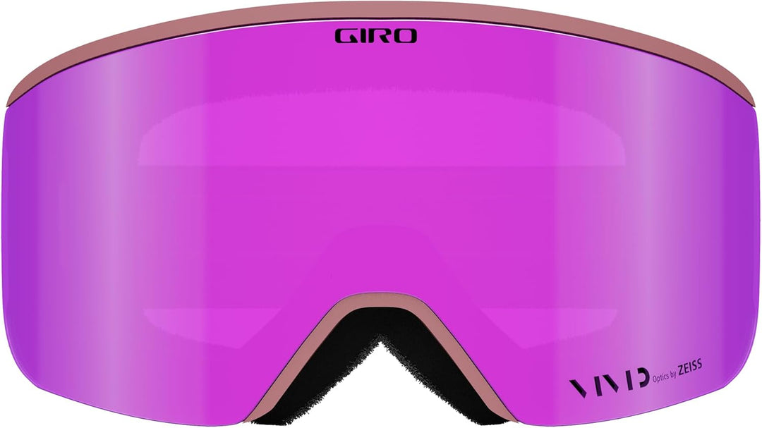 Giro Blok Asian Fit Erwachsene Schneebrille mit lebendigen Gläsern Dusty Rose All Access - Vivid Pin