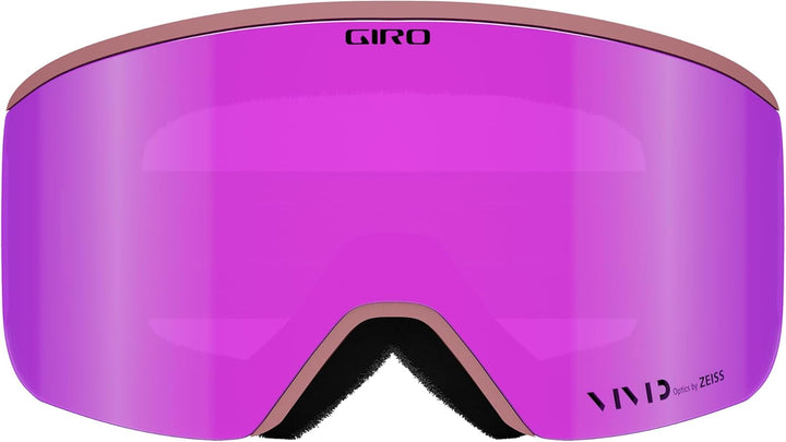 Giro Blok Asian Fit Erwachsene Schneebrille mit lebendigen Gläsern Dusty Rose All Access - Vivid Pin