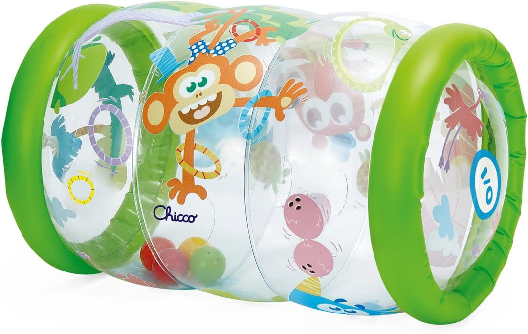 Chicco Jungle Musical Roller, 2-in-1-Spielzeug zur Förderung der Koordination, mit Soundeffekten, Ds