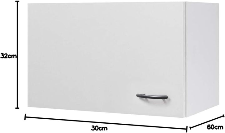 Flex Well Küchen-Kurzhängeschrank UNNA - Oberschrank vielseitig einsetzbar - 1-türig - Breite 60 cm