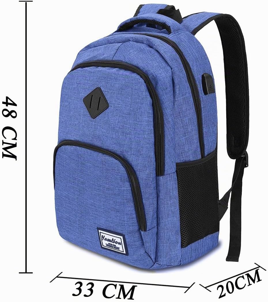 YAMTION Rucksack Herren und Damen,Gross 17.3 Zoll Schultasche Schulranze Schulrucksack Jungen Teenag