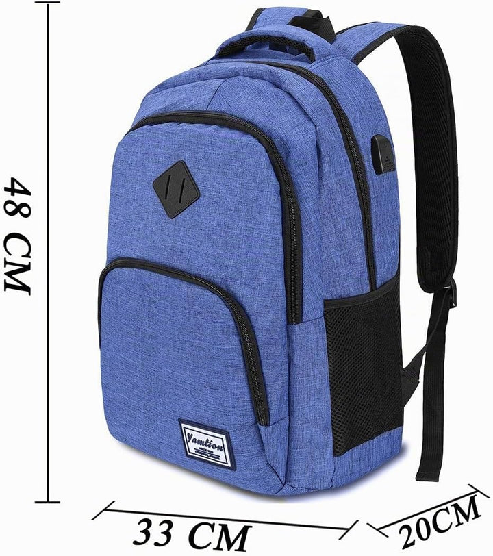 YAMTION Rucksack Herren und Damen,Gross 17.3 Zoll Schultasche Schulranze Schulrucksack Jungen Teenag