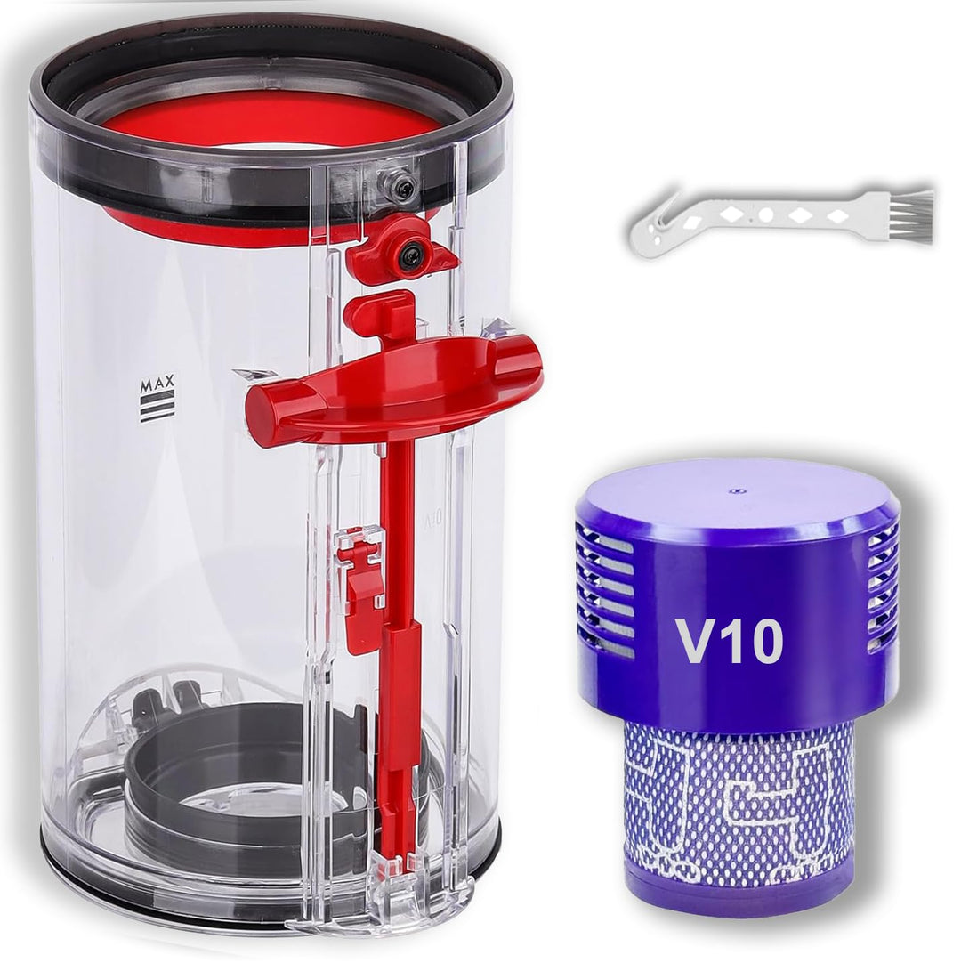 Staubbehälter Ersatz kompatibel mit Dyson V10 SV12 SV13 SV27, Auffangbehälter Staubeimer Ersatzteile
