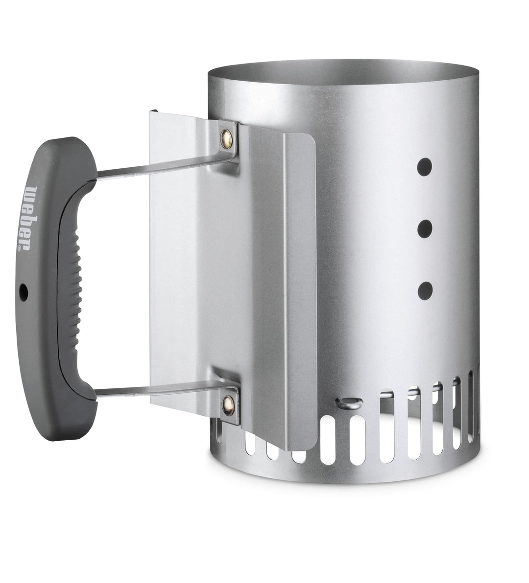 Weber Anzündkamin, Rapidfire Starter - Klein (20cm Höhe), kompakter Grillanzünder mit zwei Griffen,