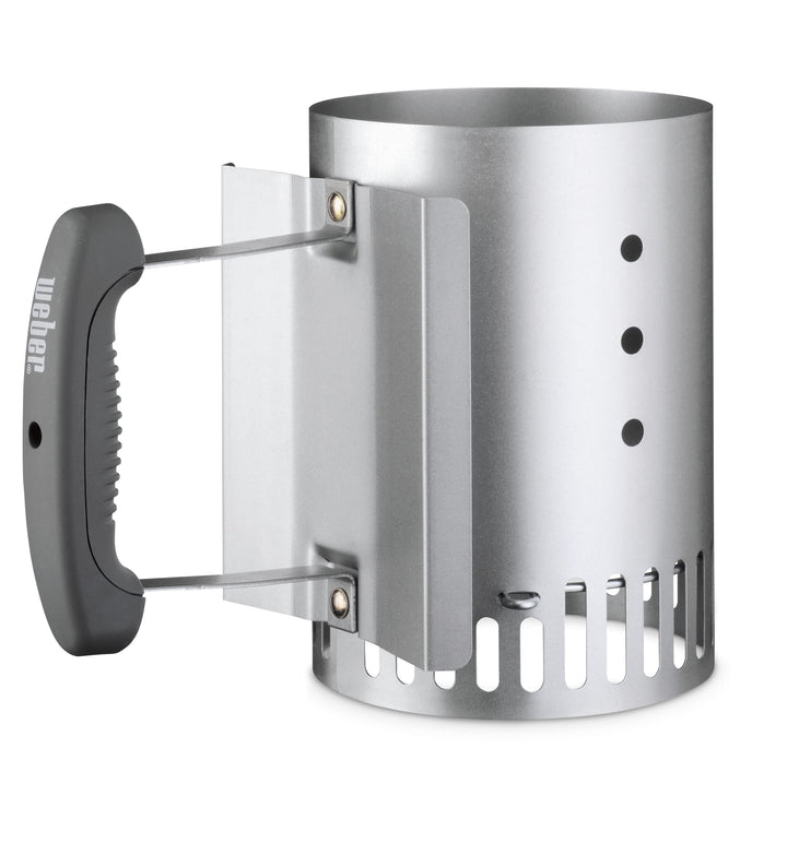 Weber Anzündkamin, Rapidfire Starter - Klein (20cm Höhe), kompakter Grillanzünder mit zwei Griffen,