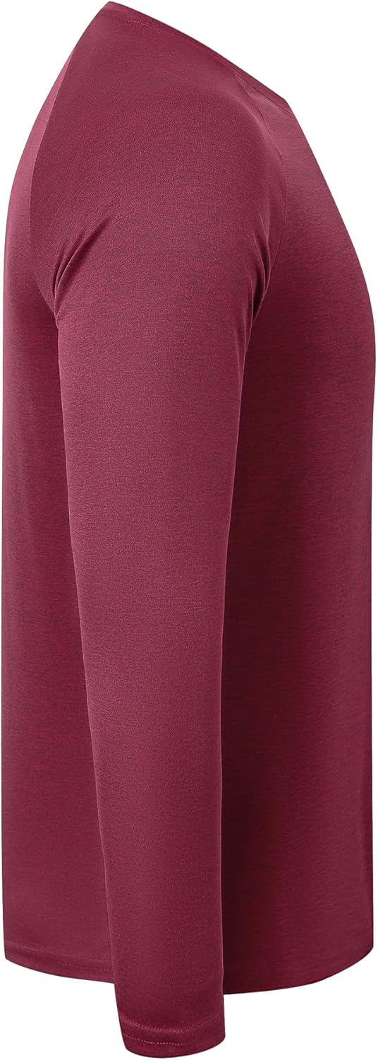 ZENGVEE 4 or 5er Pack Langarmshirts Herren Sport Tshirts Men Schnelltrocknend Kationisches fur Outdo