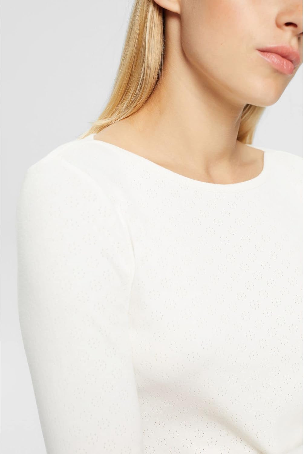 ESPRIT Damen T-Shirt XS 110/Off White, XS 110/Off White