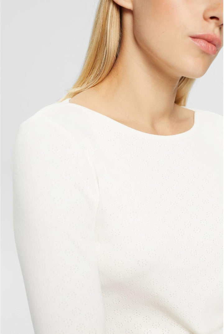 ESPRIT Damen T-Shirt XS 110/Off White, XS 110/Off White