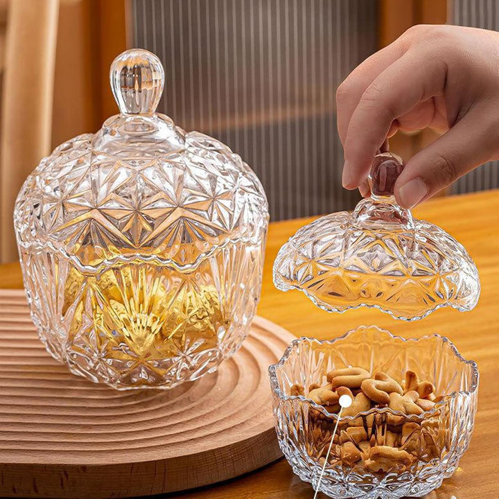 Bonbonglas aus Glas mit Deckel - Gläser für Bonbons &amp; Süssigkeiten - Vintage Bonbonglas für Party &amp;