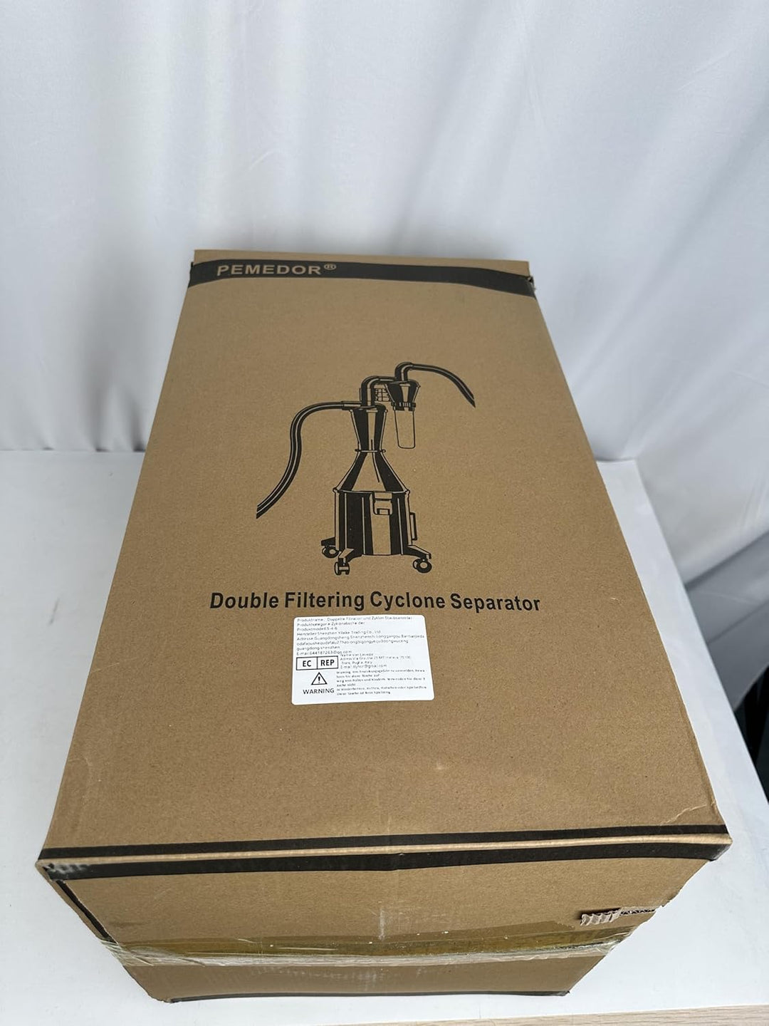 Doppelfilter Zyklon Staubsammler mit Doppelfunktion Eimer, kann an der Wand montiert oder als Eimer