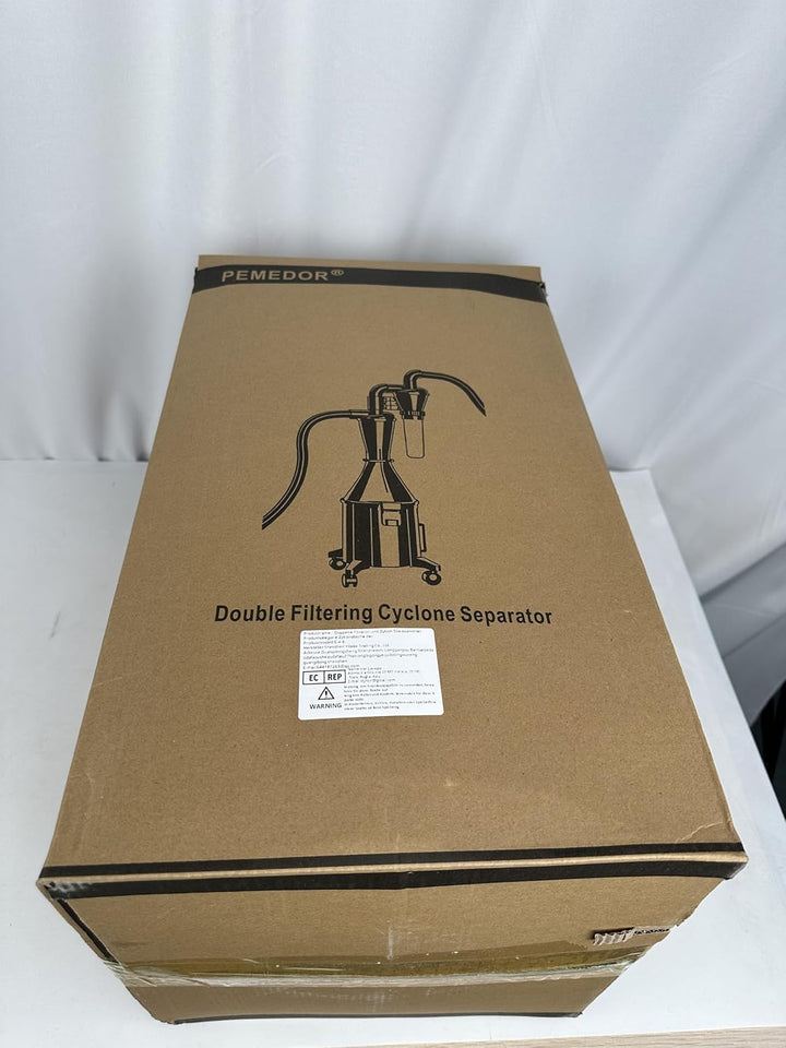 Doppelfilter Zyklon Staubsammler mit Doppelfunktion Eimer, kann an der Wand montiert oder als Eimer