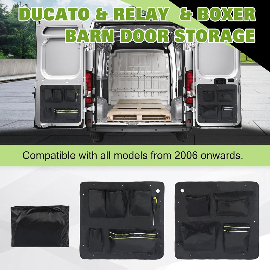 Scheunentor-Aufbewahrungsorganizer kompatibel mit Ducato/Peugeot Boxer/Citroen Relay X250/290 2006–2