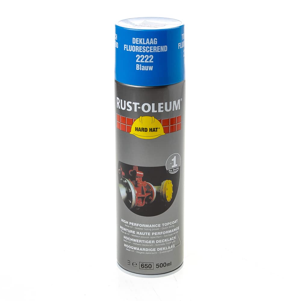 RUST-OLEUM 2222 Hard Hat Decklack Beschichtung, fluoreszierend blau fluoreszierend blau 0.5 kg, fluo