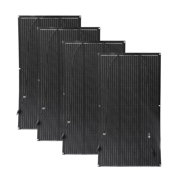 400W 12V Flexibel Solarpanel 4x100W 18V ETFE Monokristallin Solarmodul für Batterien, Marine, Wohnmo