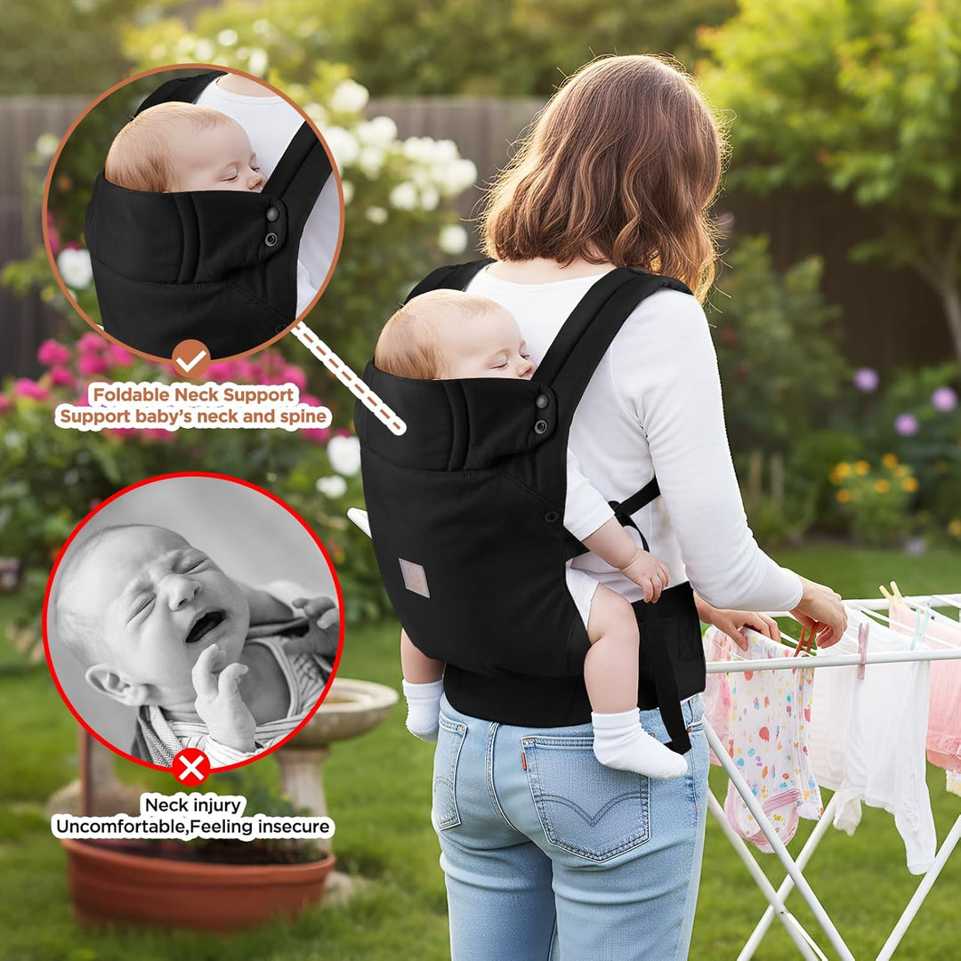 GAGAKU Babytrage für Babys Kleinkinder, Einfach zu Tragen Gesicht in Gesicht nach Vorne und Hinten T