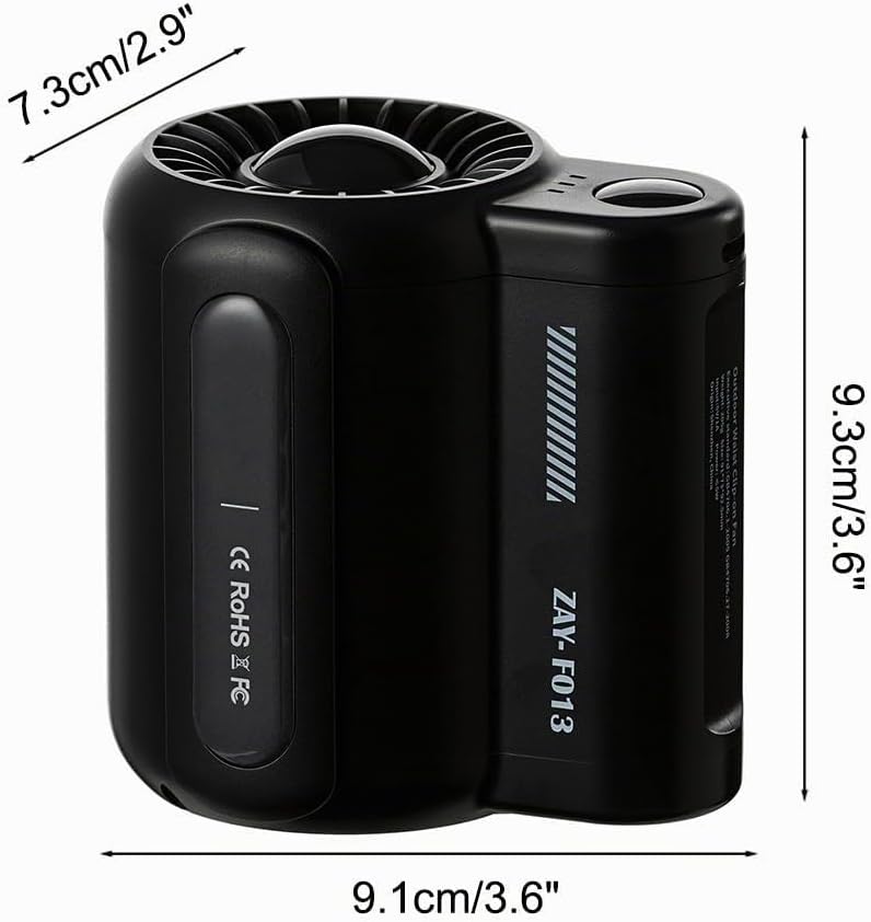 DONGKER Taillen-Clip-Ventilator, 4500mAh Mini Taillenlüfter, 3 Stufiger Tragbarer Handventilator mit