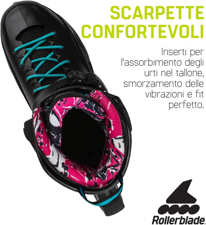 Rollerblade Damen Rb Cruiser Inlineskate 250 Black/Aqua, 250 Black/Aqua