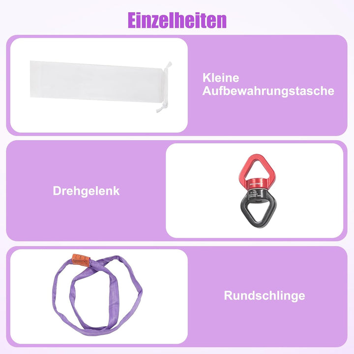 Aerial Hoop Set Aerial Yoga Hoop Edelstahl Single Point Aerial Ring Equipment Aerial Dance Zirkusrin